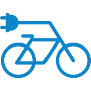 工具和电动自行车充电器图标