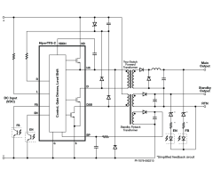 图1.反激式主转换器的简单电路图