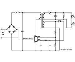 図 1.代表的なフラesc escバック回路-簡素化されていない回路